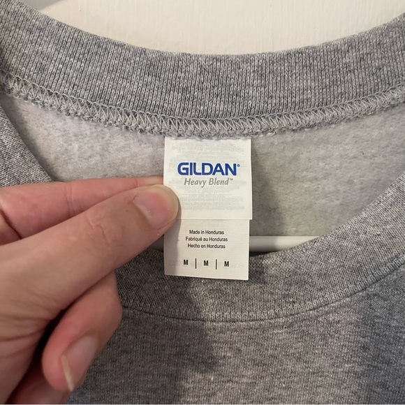 Milwaukee Wisconsin Gray Pullover Crewneck Sweatshirt Unisex Medium Gildan - Picture 3 of 10